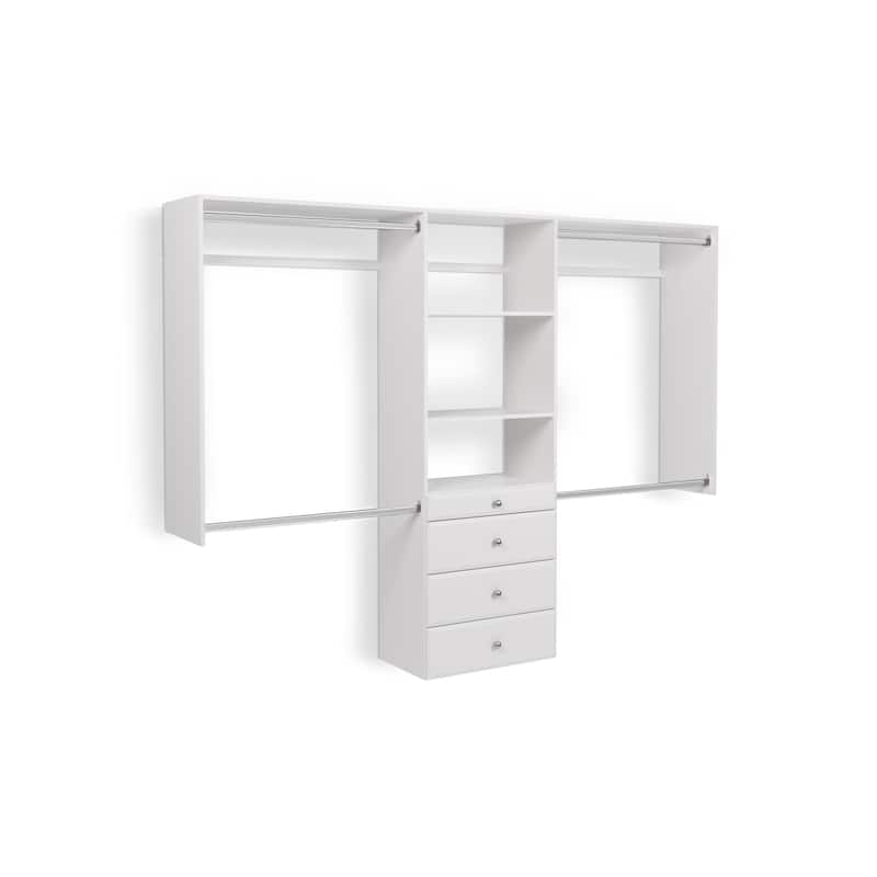 Easy Track Deluxe Closet Kit - White