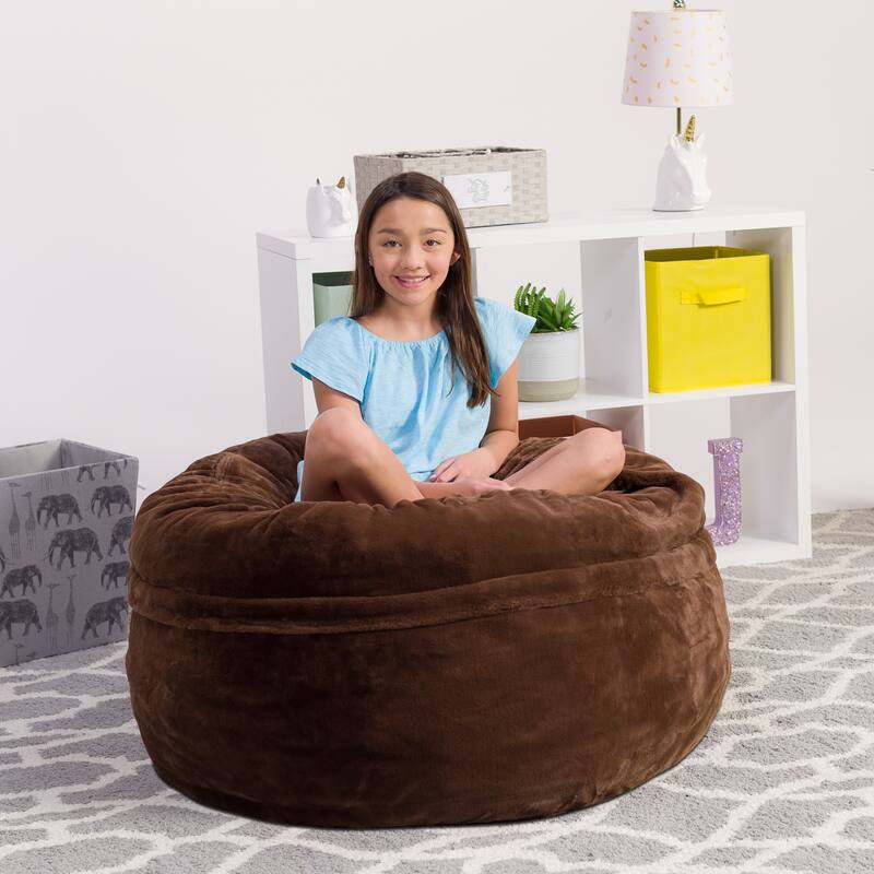 Bean Bag Chair 4-foot Memory Foam Removable Cover Bean Bags