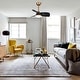 preview thumbnail 3 of 33, 28" Black Modern Dimmable LED Ceiling Fan with Light and Remote
