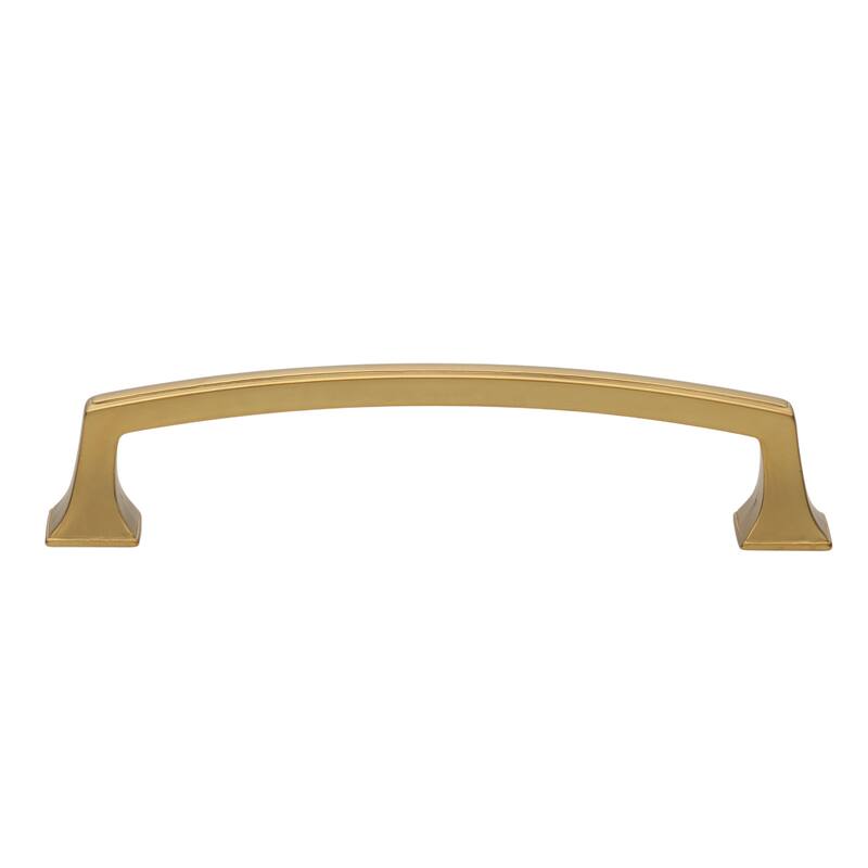 GlideRite 5 in. Center Gold Deco Base Cabinet Pulls (10-Pack) - Brass Gold