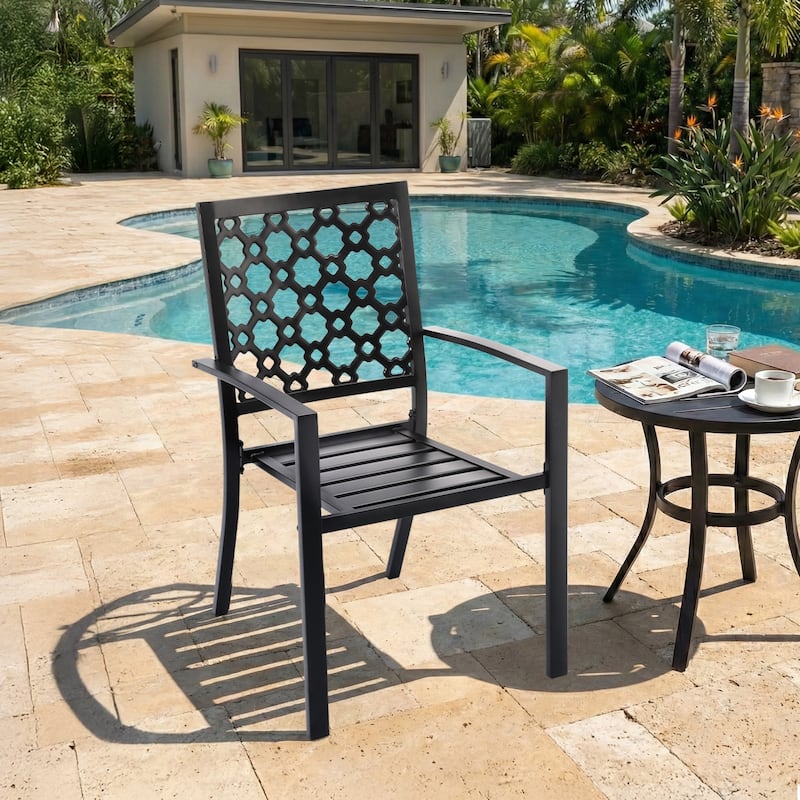 Aoodor Patio Dining Chairs Set of 2
