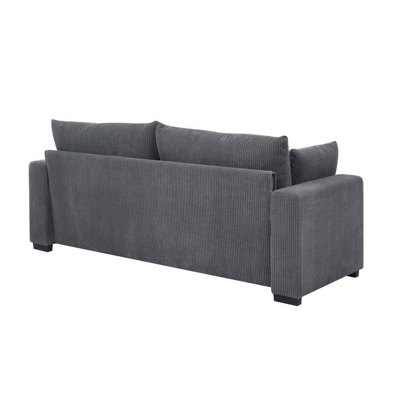 Dark Gray Corduroy Sofa