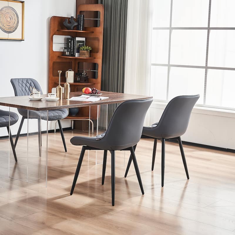 Modern Dining Chairs Set of 2 Upholstered Dining Room Chairs