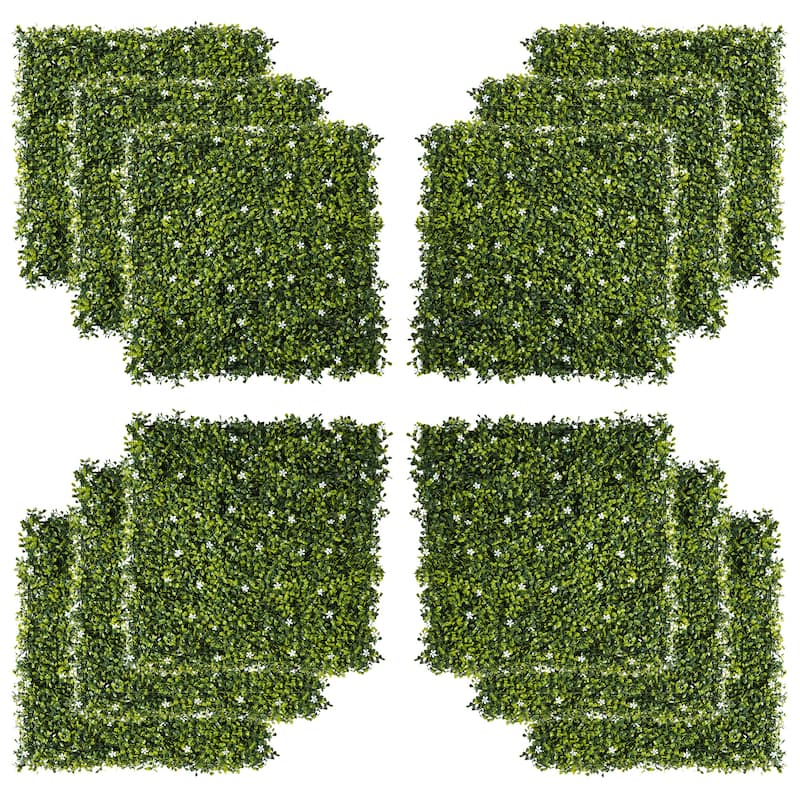 12PCS 20" x 20" Artificial Grass Wall Panel Backdrop