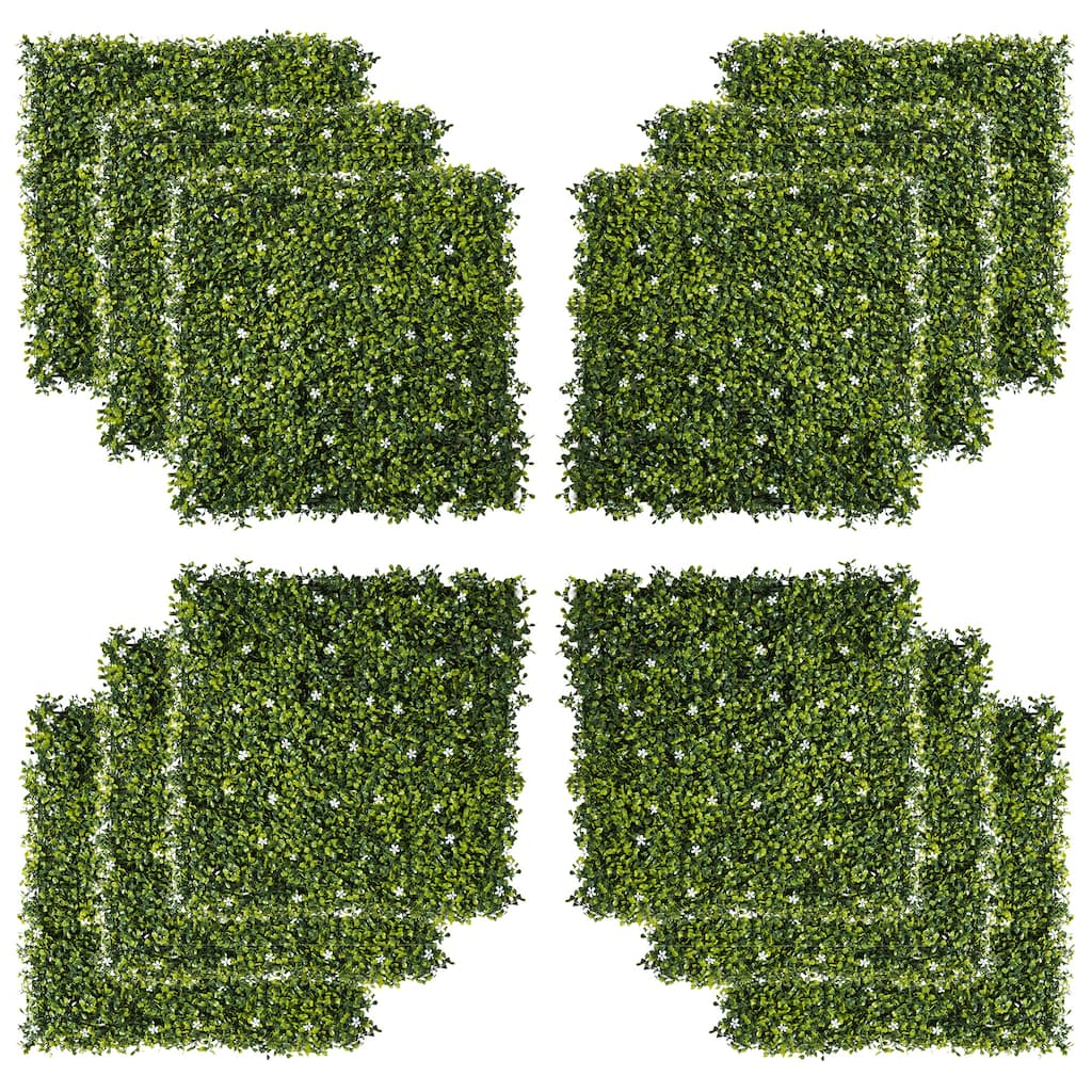 12PCS 20" x 20" Artificial Grass Wall Panel Backdrop