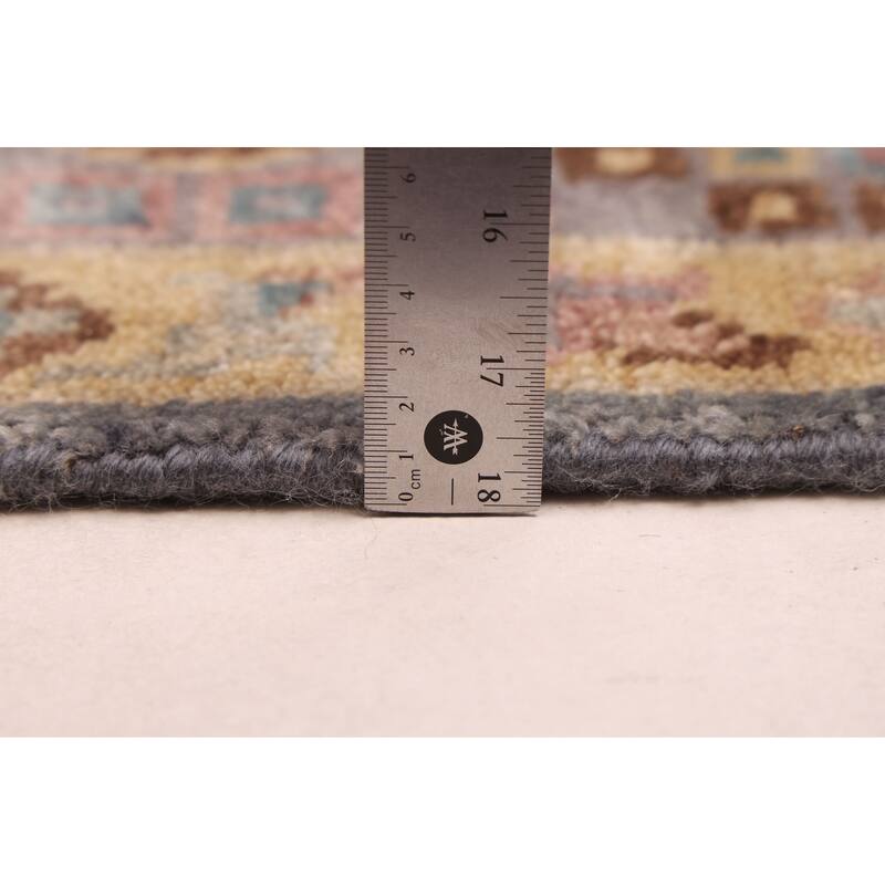 ECARPETGALLERY Hand-knotted Modern Oushak Grey Wool Rug - 7'11 x 9'8