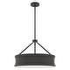 preview thumbnail 2 of 9, Hunter Capshaw Modern Drum Pendant - Dining Room, Entry, Kitchen Island - Contemporary, Transitional