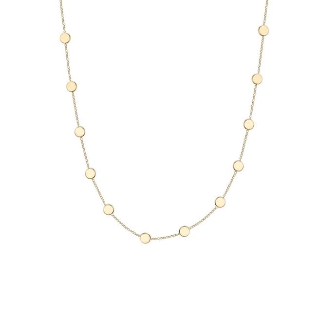 Victoria Townsend Gold Flat Disk Link Chain Necklace