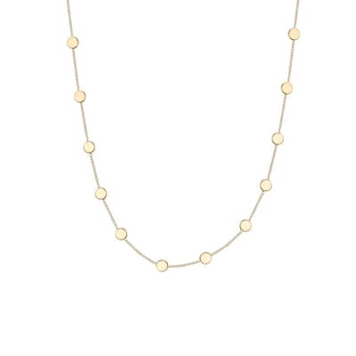 Victoria Townsend Gold Flat Disk Link Chain Necklace
