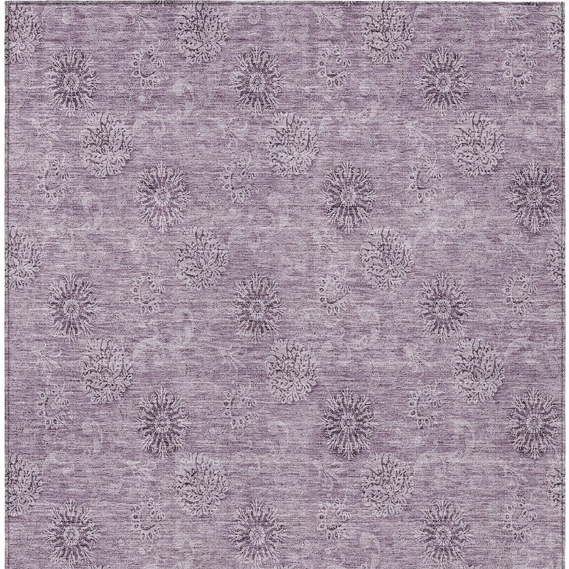 HomeRoots Floral Transitional Rectangle Outdoor Rug