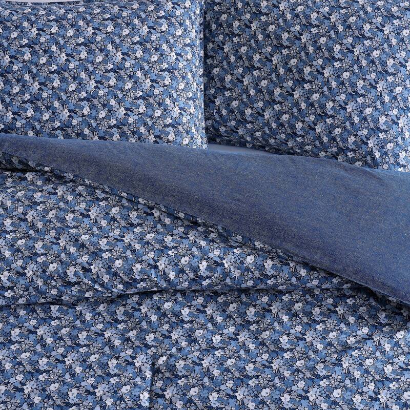 Wrangler Prairie Floral Cotton Blue Comforter Set