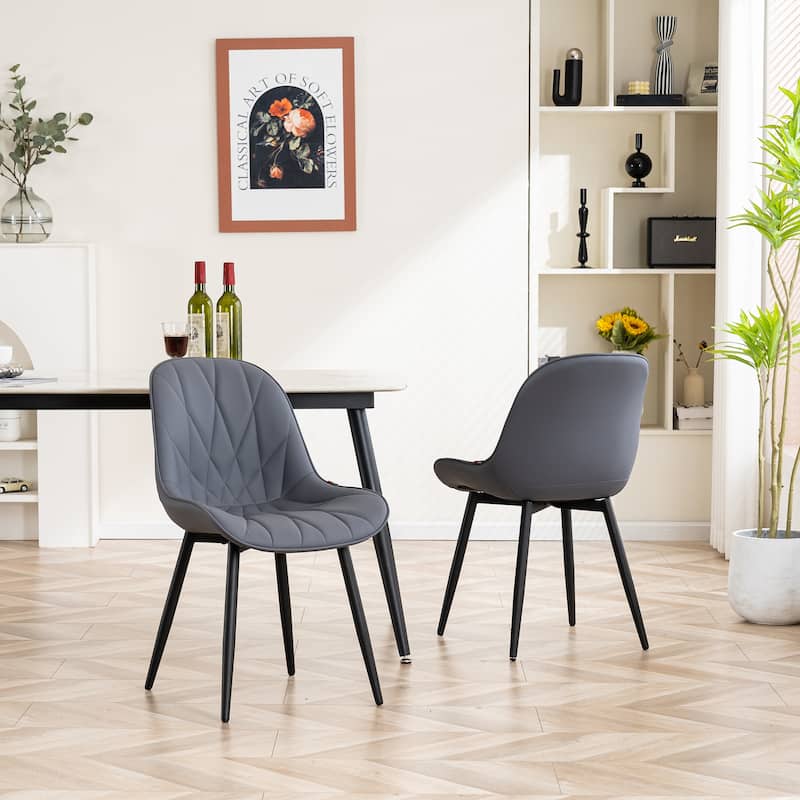 Upholstered Dining Chairs Set of 2 Modern Kitchen Chairs
