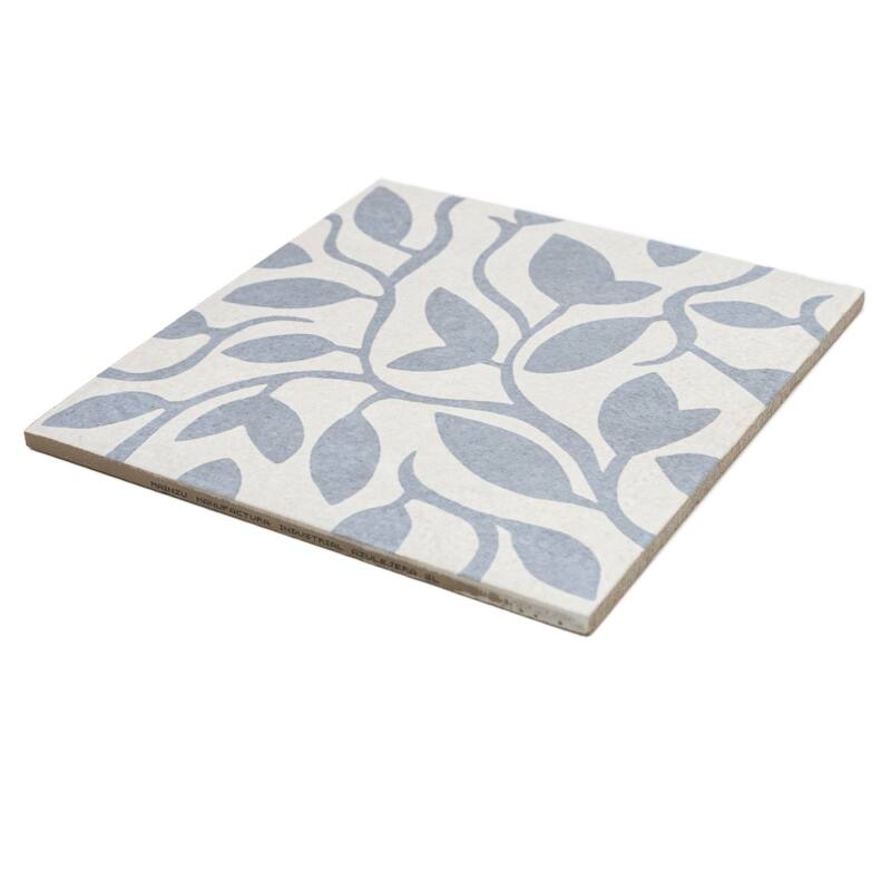 Verity Vine 8x8 Matte Porcelain Encaustic Tile - Floor, Wall, Backsplash