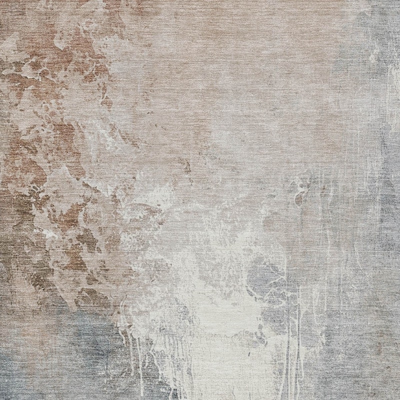 HomeRoots Abstract Transitional Rectangle Outdoor Rug