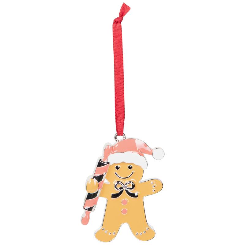 Gingerbread Man with Rolling Pin Christmas Ornament - 3"