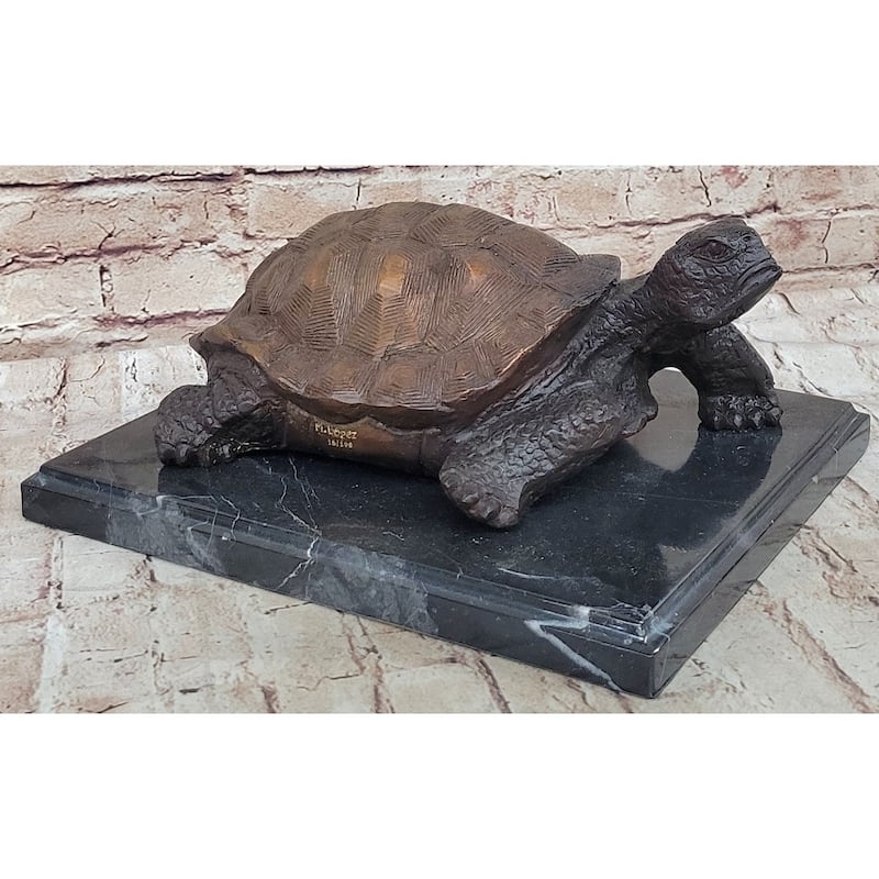 Limited Edition Bronze Tortoise Turtle Life Size Sculpture Statue Figure