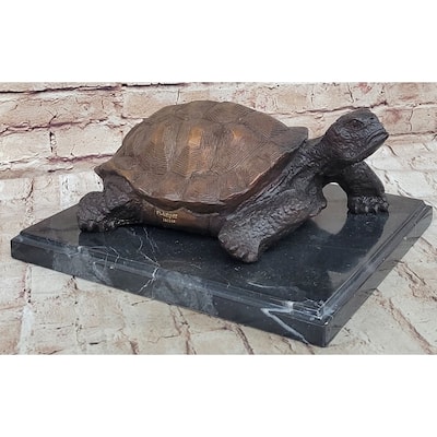 Limited Edition Bronze Tortoise Turtle Life Size Sculpture Statue Figure
