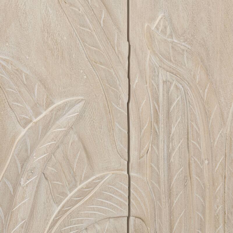 Classic Home Ledro 2-Door Mango Wood Cabinet