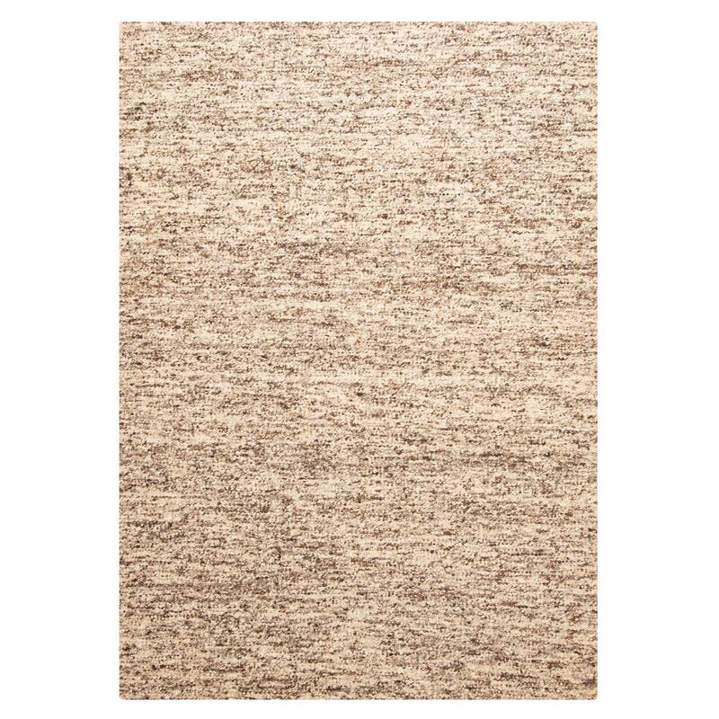 ECARPETGALLERY Braid weave Sienna Brown Wool Rug - 5'6 x 7'8