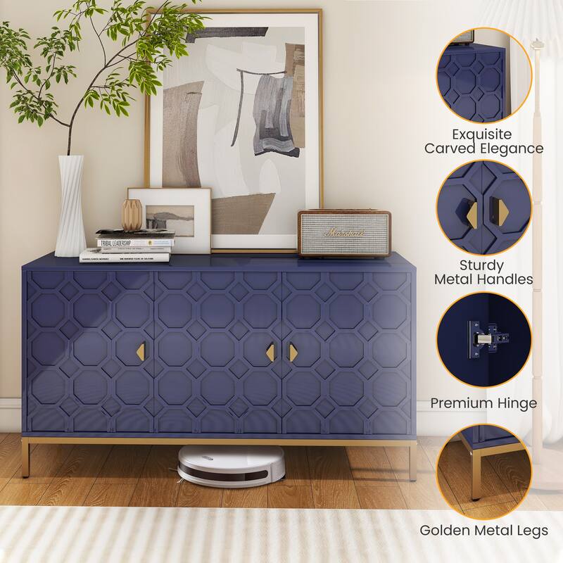 3 Door Accent Cabinet