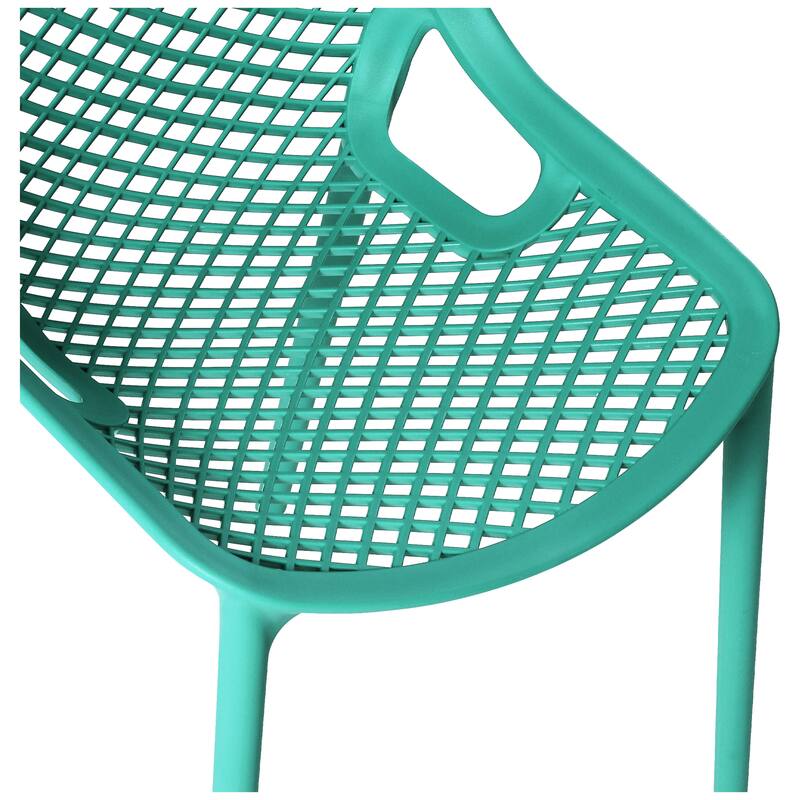 Frond and Form Outdoor Stacking Dining Side Chair (Set of 2)