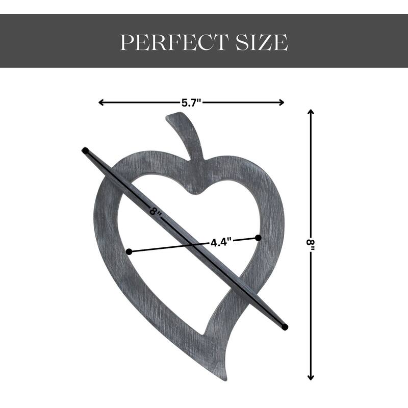 Evideco Fjord Wooden Heart Curtain Holdback - n/a
