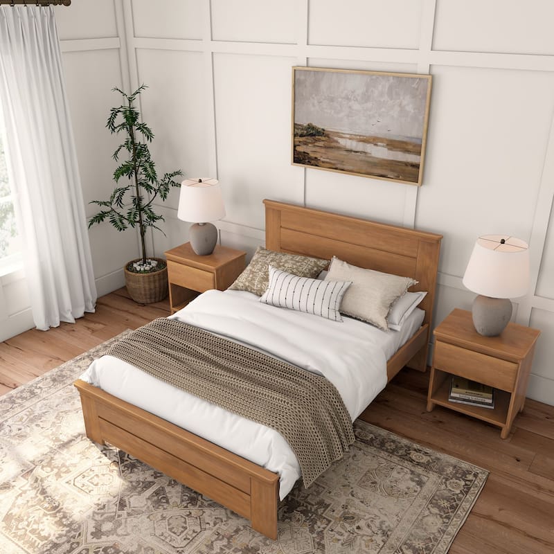 Plank and Beam Farmhouse Full Bed with Panel Headboard