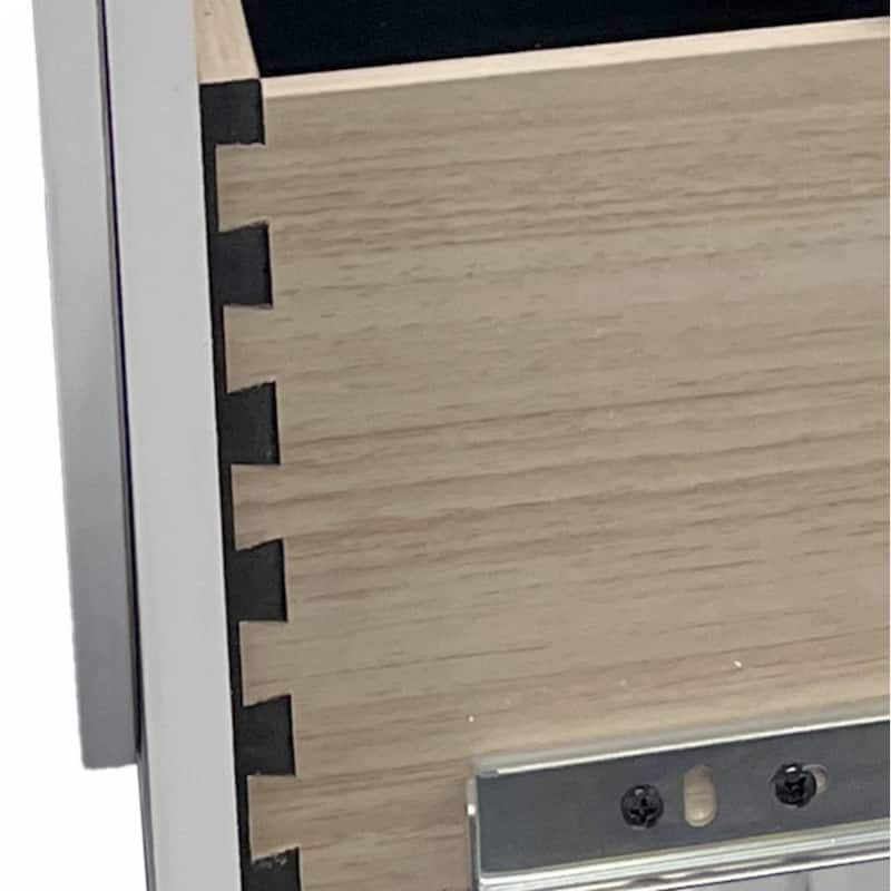 Tarian Nightstand, Pearl White Finish