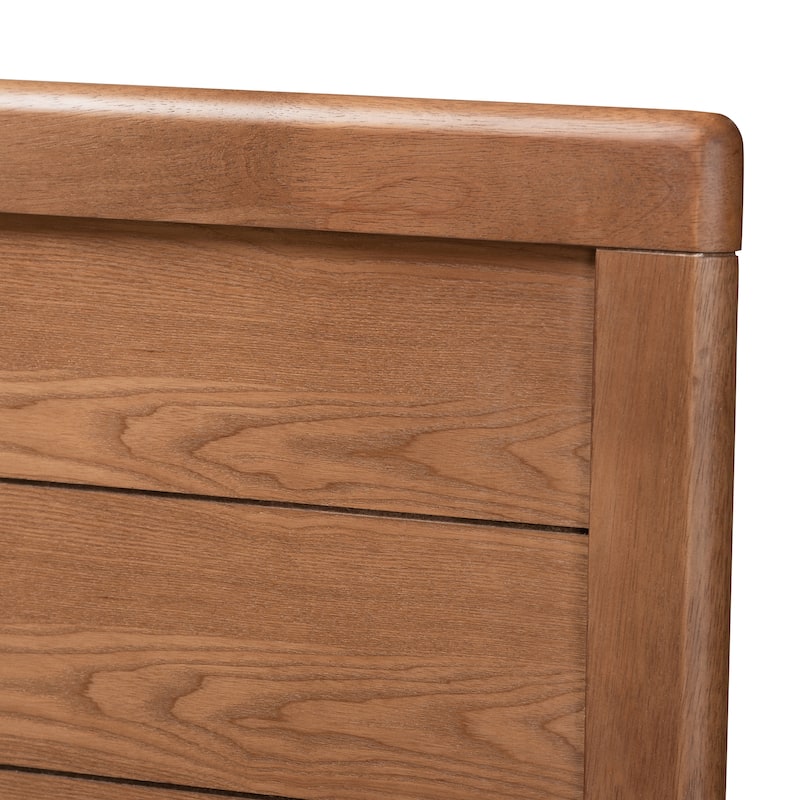 Carson Carrington Ulvsta Mid-century Walnut Finish Wood Platform Bed