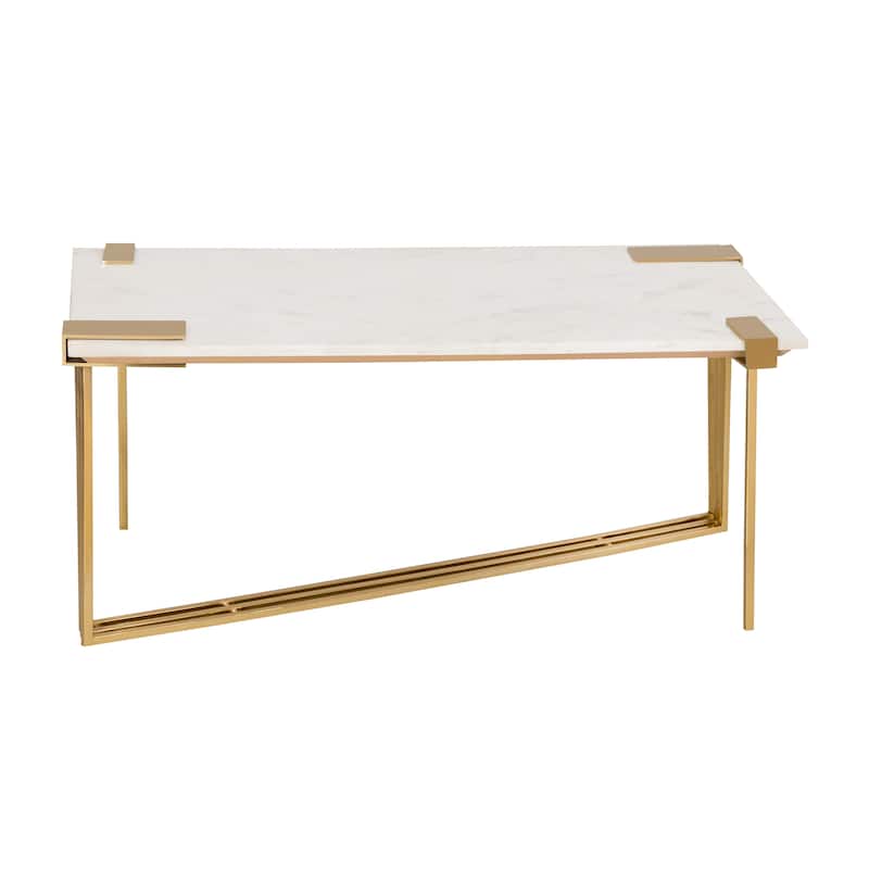 Daneb White Marble Cocktail Table