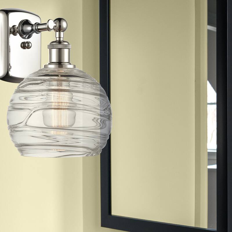 Innovations Lighting Athens Deco Swirl - 1 Light 8" Sconce