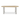 NADAAL STUDIOS Neo, Dining Table Marble Top With Chrome Iron Base - 73.5 X 42 X 29.5
