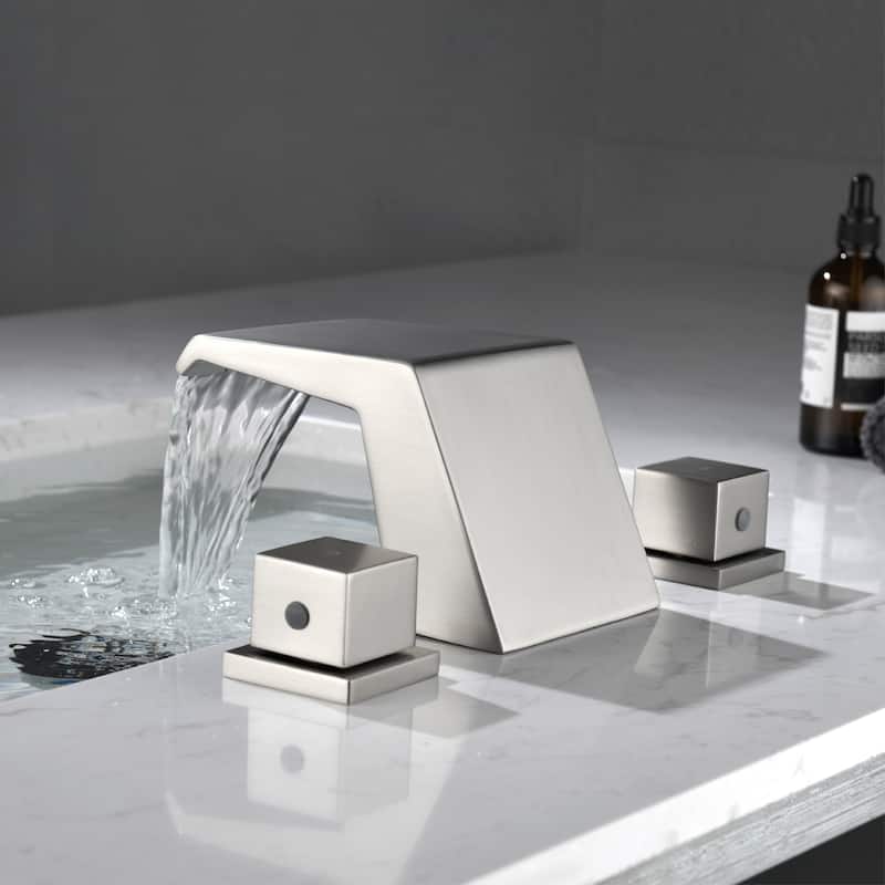 Bathroom Faucet - Widespread 8 Inch Bathroom Sink Faucet