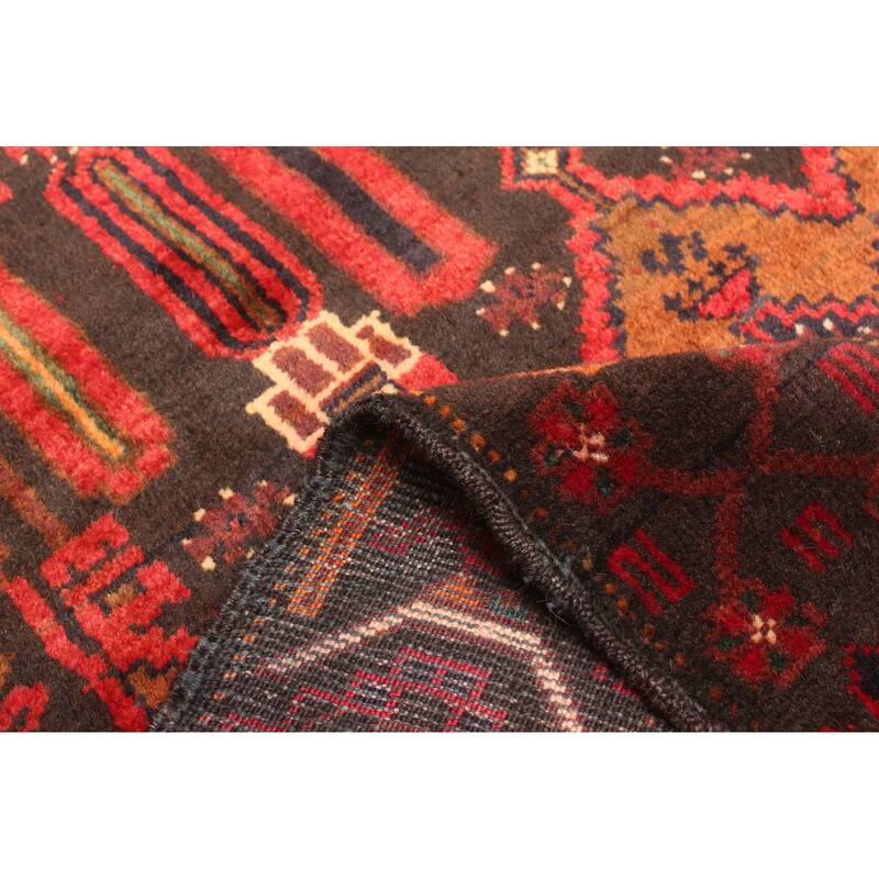 ECARPETGALLERY Hand-knotted Teimani Dark Brown Wool Rug - 3'0 x 4'8