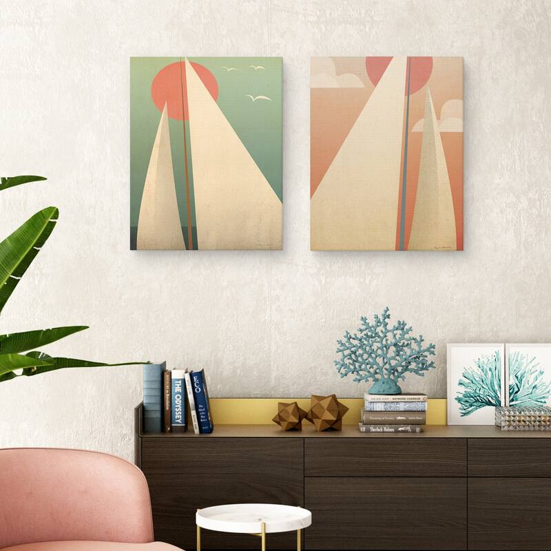 Sails III-VI by Ryan Fowler Canvas Art Prints