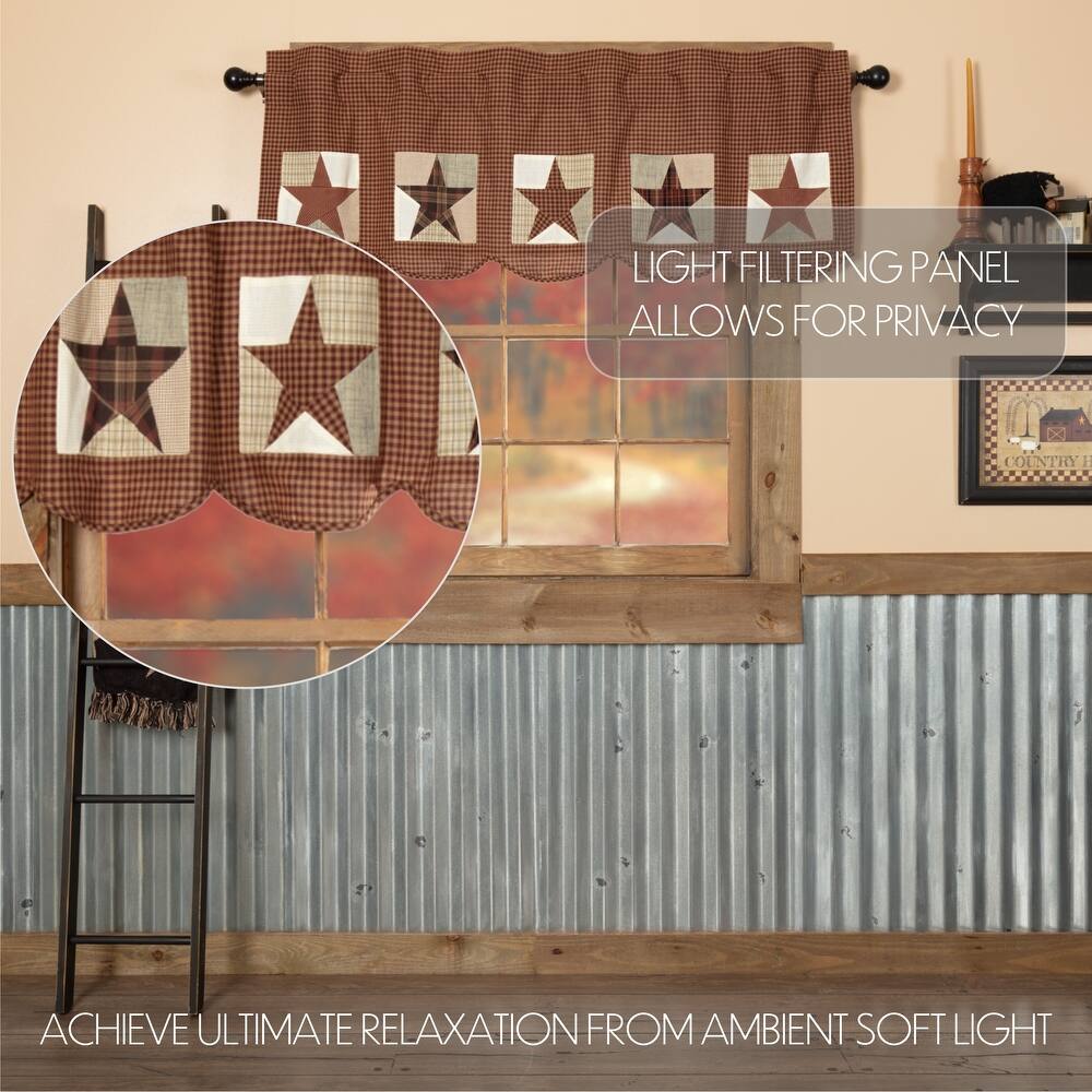 Abilene Star Patch Block Valance