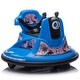 preview thumbnail 10 of 27, 12V Kids Ride On Bumper car W/Parents control,Rotate 360 degrees,Two-handed switch for direction control Blue