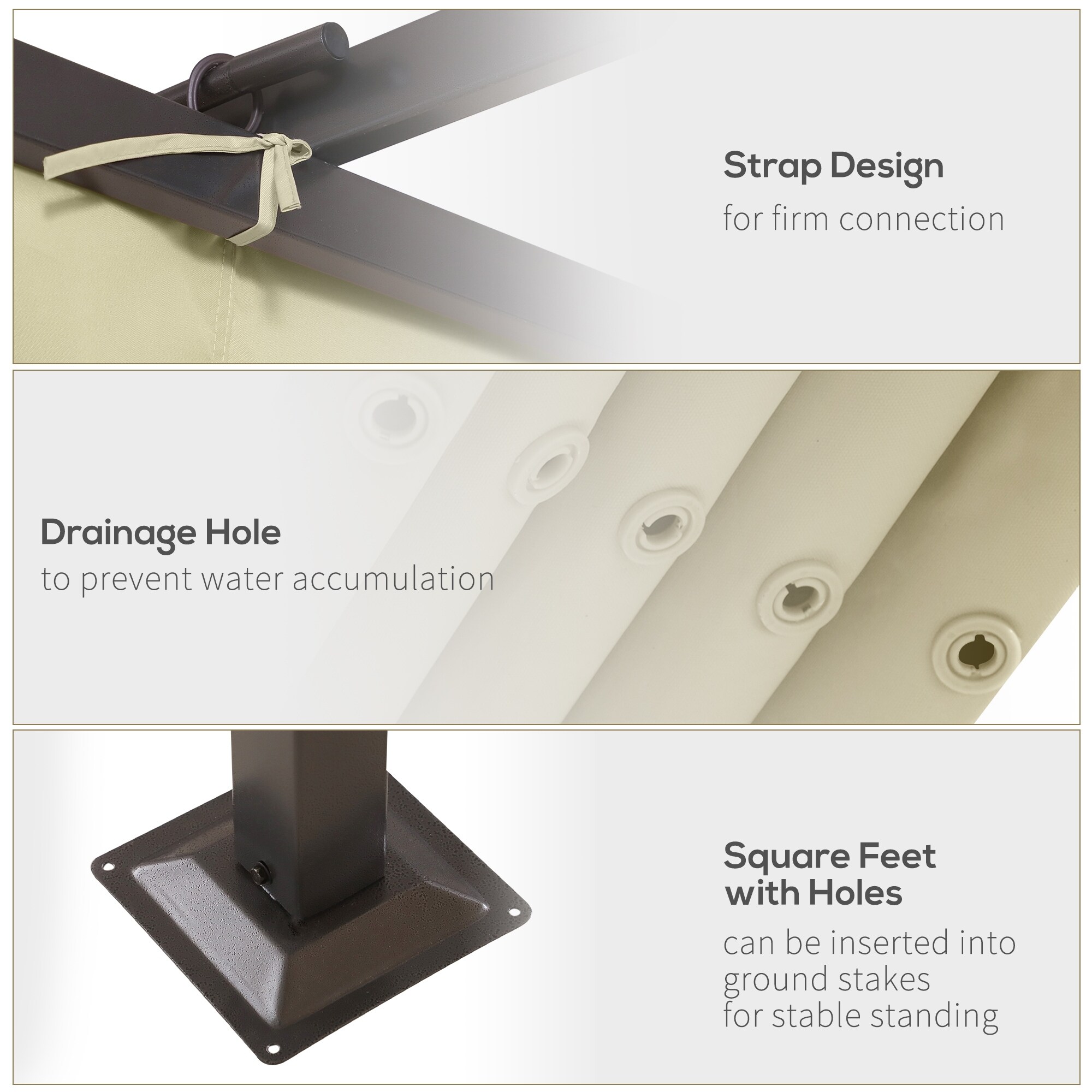 Outsunny 11.5' x 11.5' Retractable Pergola Canopy, Outdoor UV