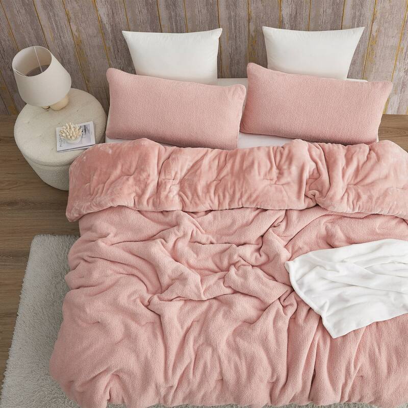 Cardigan Knit - Coma Inducer® Oversized Comforter Set - Soft Pink