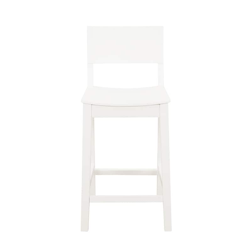 Dahlia Wood 24-Inch Armless Counter Stool (Set of 2)