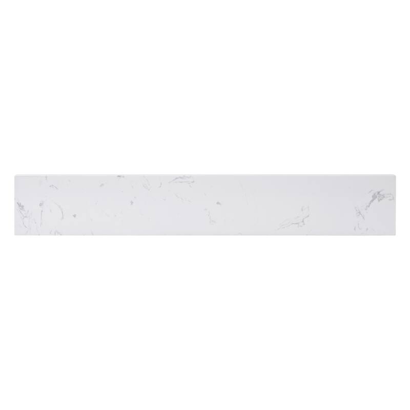 Avanity 21 in. Cala White Engineered Stone Vanity Top Sidesplash