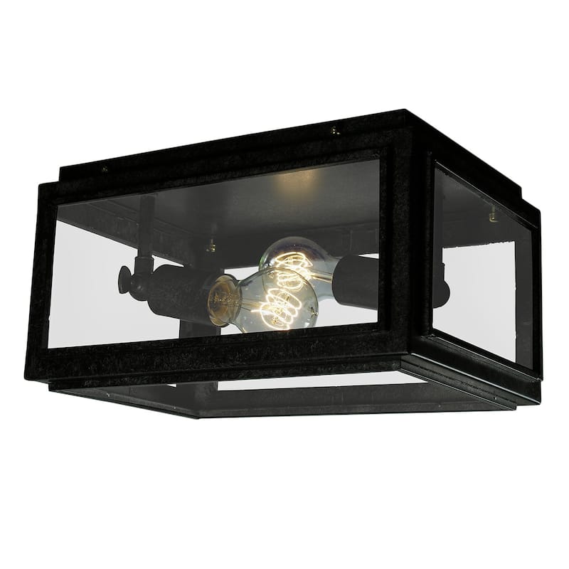Windee 2-light Edison Flush Mount