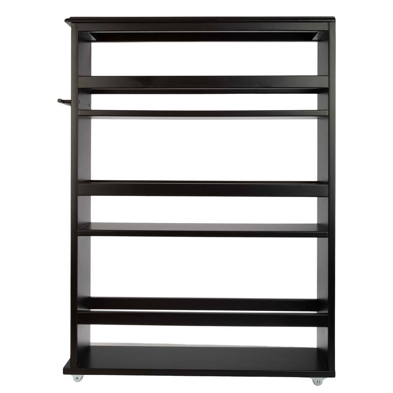 Lavish Home 4 Tier Slim Rolling Storage Cart with Handle and Wheels