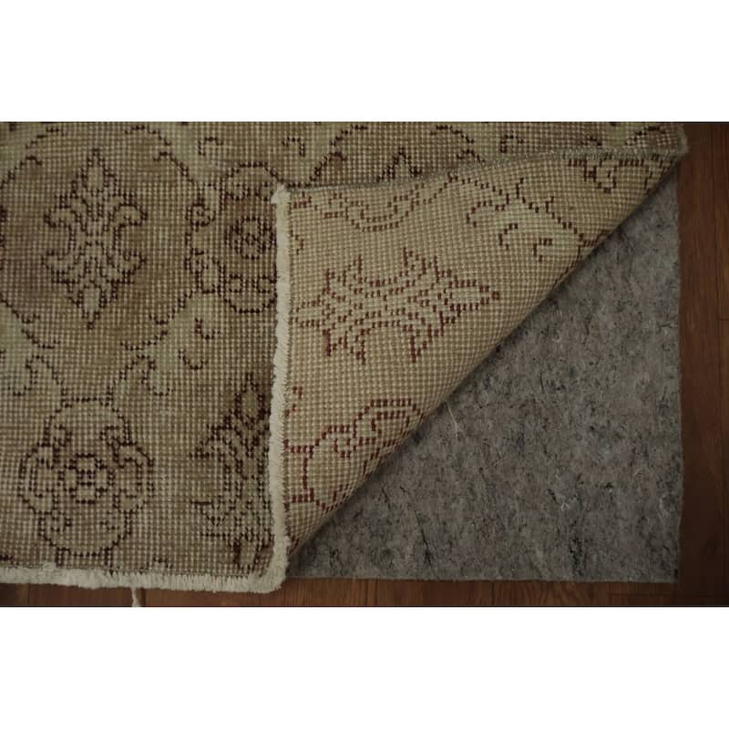 Hand Knotted Oriental 100% Wool Carpet Transitional Floral Beige & Ivories Anatolian Area Rug - 6' 8'' X 3' 9''
