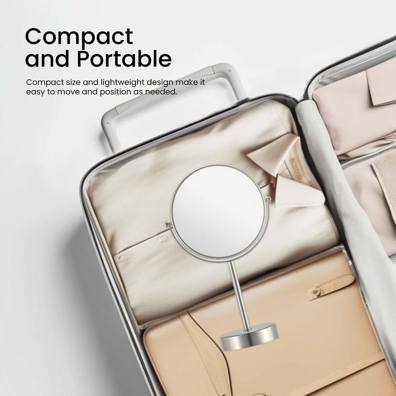 Circular Free Standing Magnifying Make Up Mirror