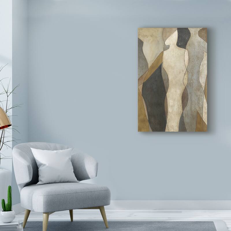 Megan Meagher 'Figure Overlay I' Canvas Art