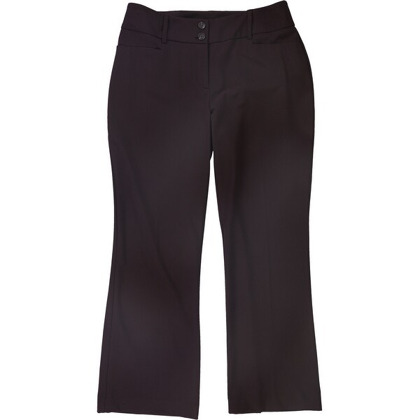 Alfani Womens Curvy-Fit Dress Pants, Purple, 6. Opens flyout.