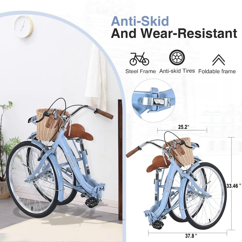 26 Inch Single Speed Folding Lady Bike