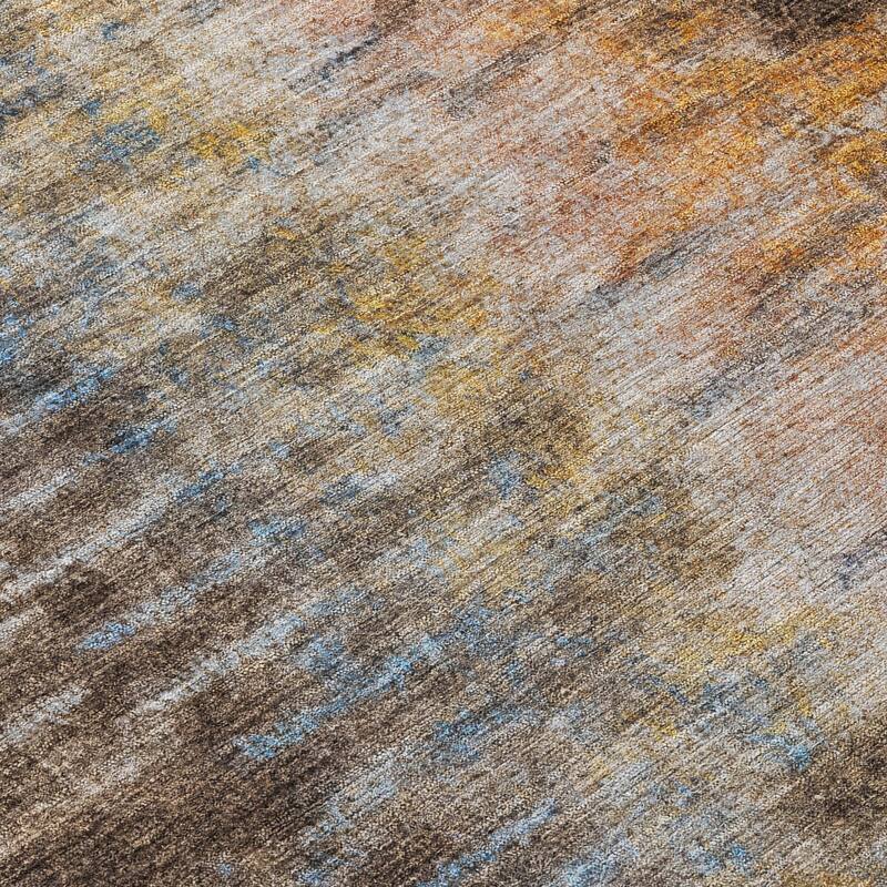 Machine Washable Indoor/ Outdoor Contemporary Ombre Chantille Rug