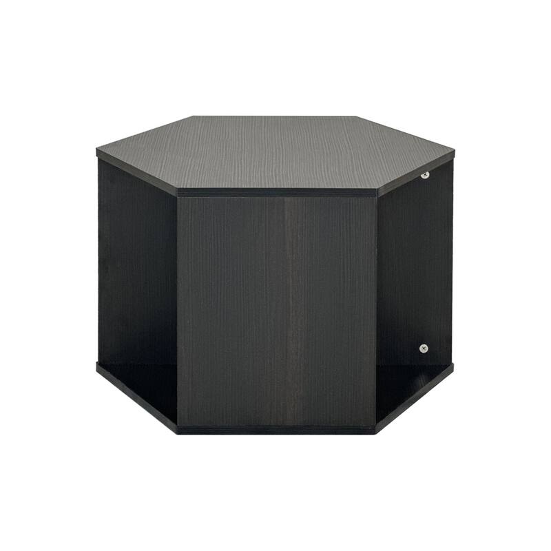 23.62" Hexagonal Coffee Table Side Table Nightstand